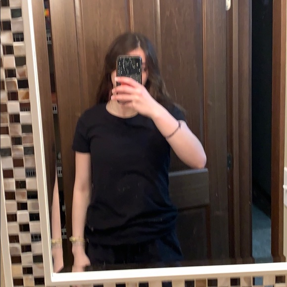 black ivory ella short sleeve tee - Picture 2 of 2